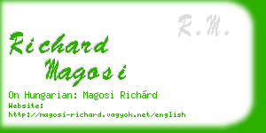 richard magosi business card